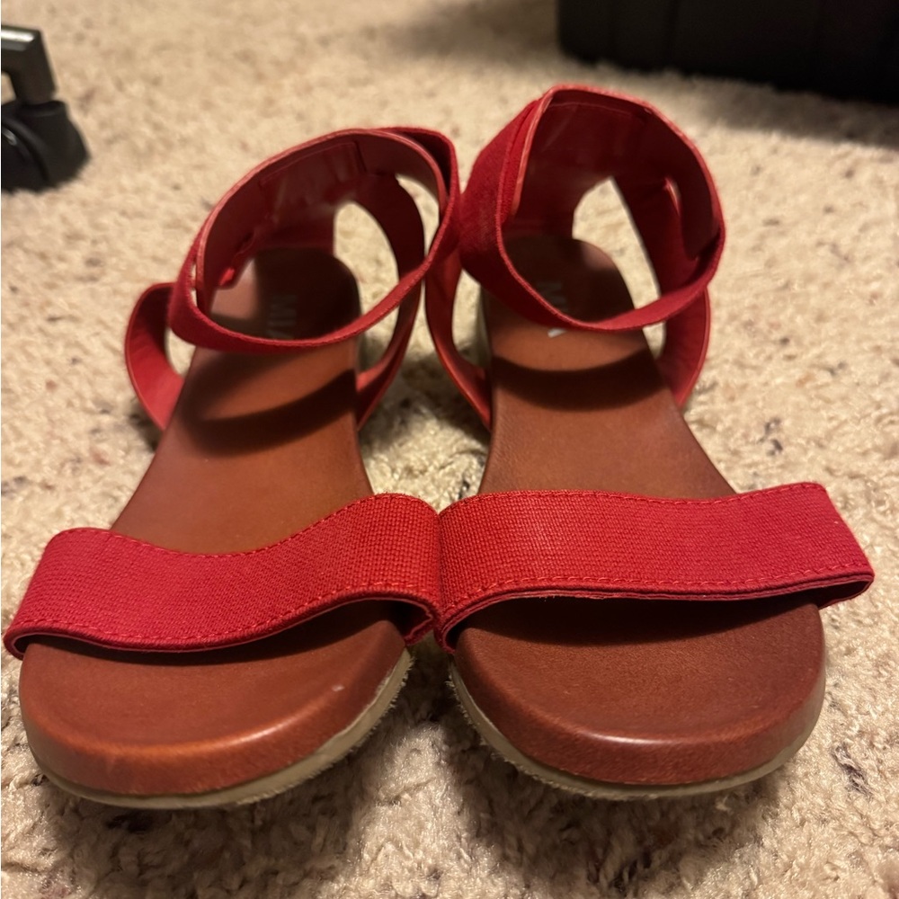 Red Mia 7.5 Strappy Sandals